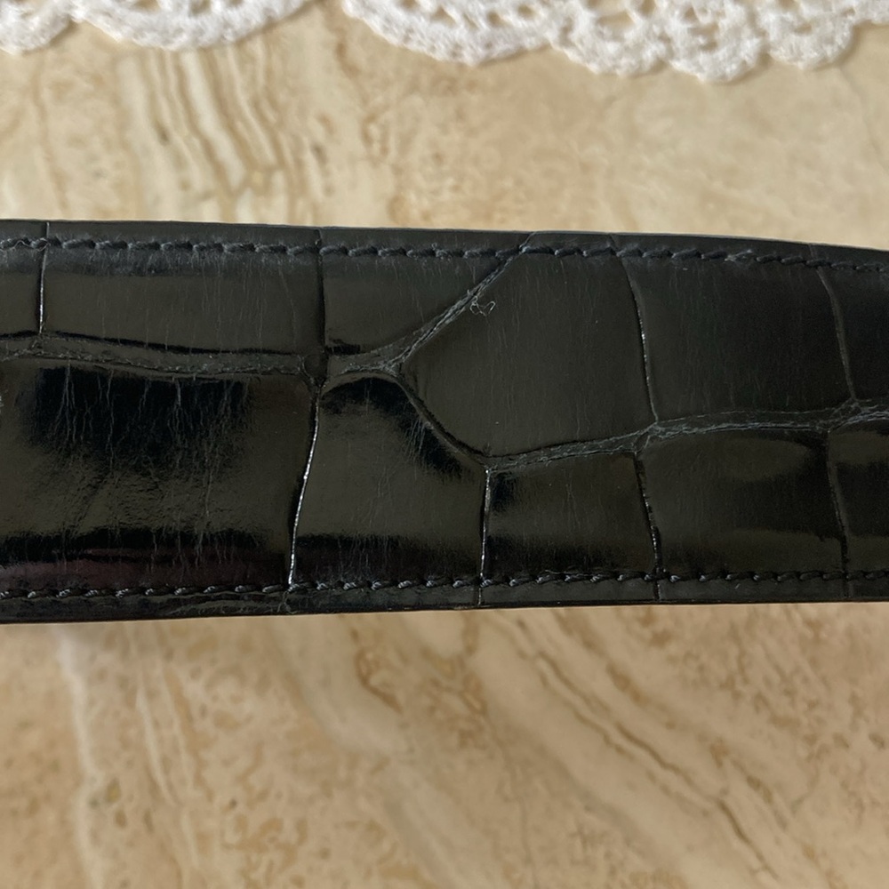 Kieselstein-Cord Sun with Black Alligator Belt, Size 3. - Picture 8 of 9